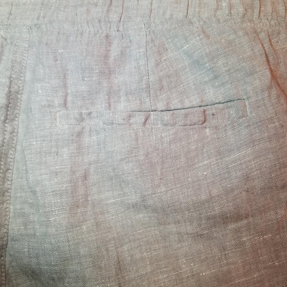 Athleta Cabo Linen Wide Leg Pant Grey Size 6 - Picture 11 of 12